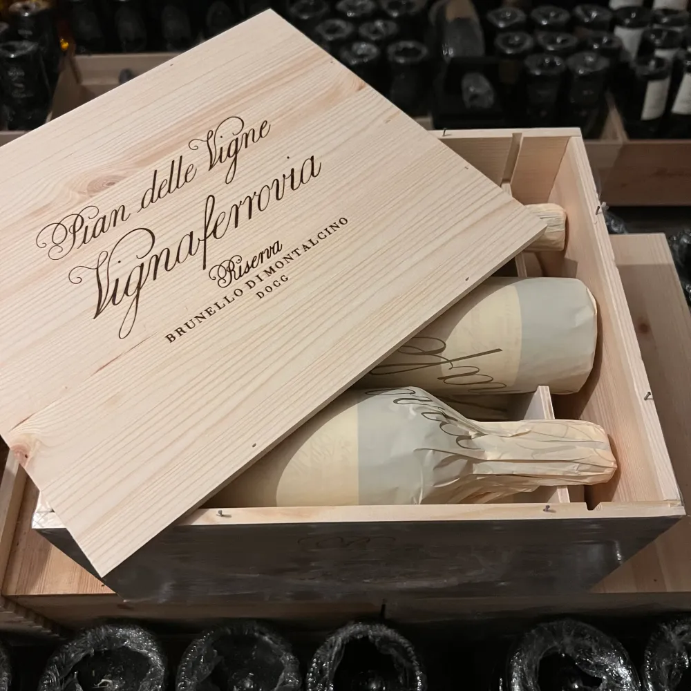 Brunello di Montalcino Riserva Pian delle Vigne Vignaferrovia 2018 Marchesi Antinori - Cassa Legno 6 Bottiglie