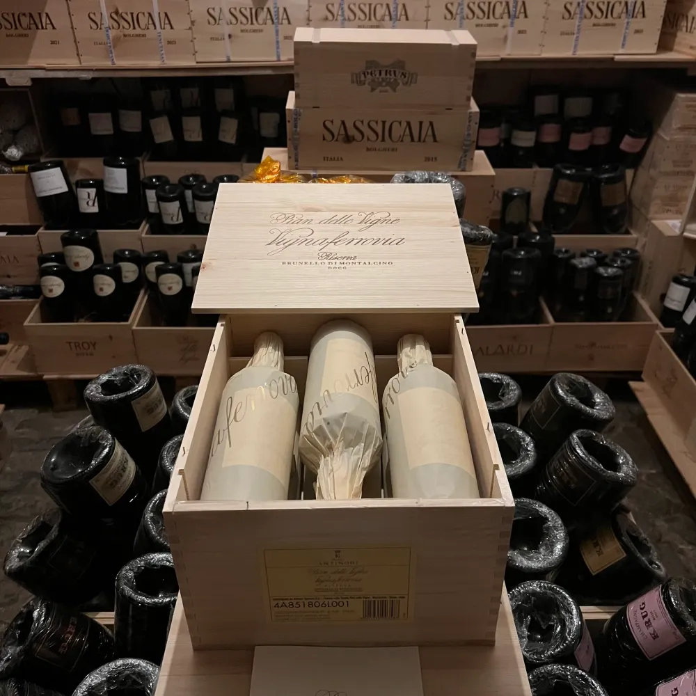 Brunello di Montalcino Riserva Pian delle Vigne Vignaferrovia 2018 Marchesi Antinori - Cassa Legno 6 Bottiglie