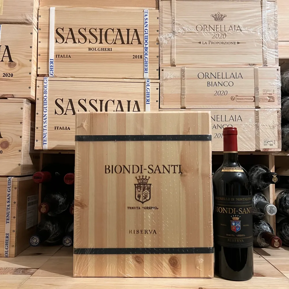 Brunello di Montalcino Tenuta Greppo Riserva 2016 Biondi Santi - Cassa Legno 3 Bottiglie