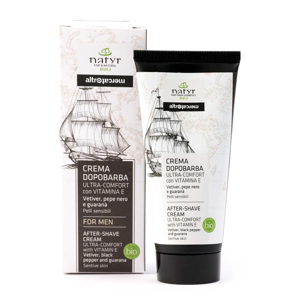 CREMA DOPOBARBA VETIVER PEPE NERO E GUARANA' - BIO | 100ml | COD.4084