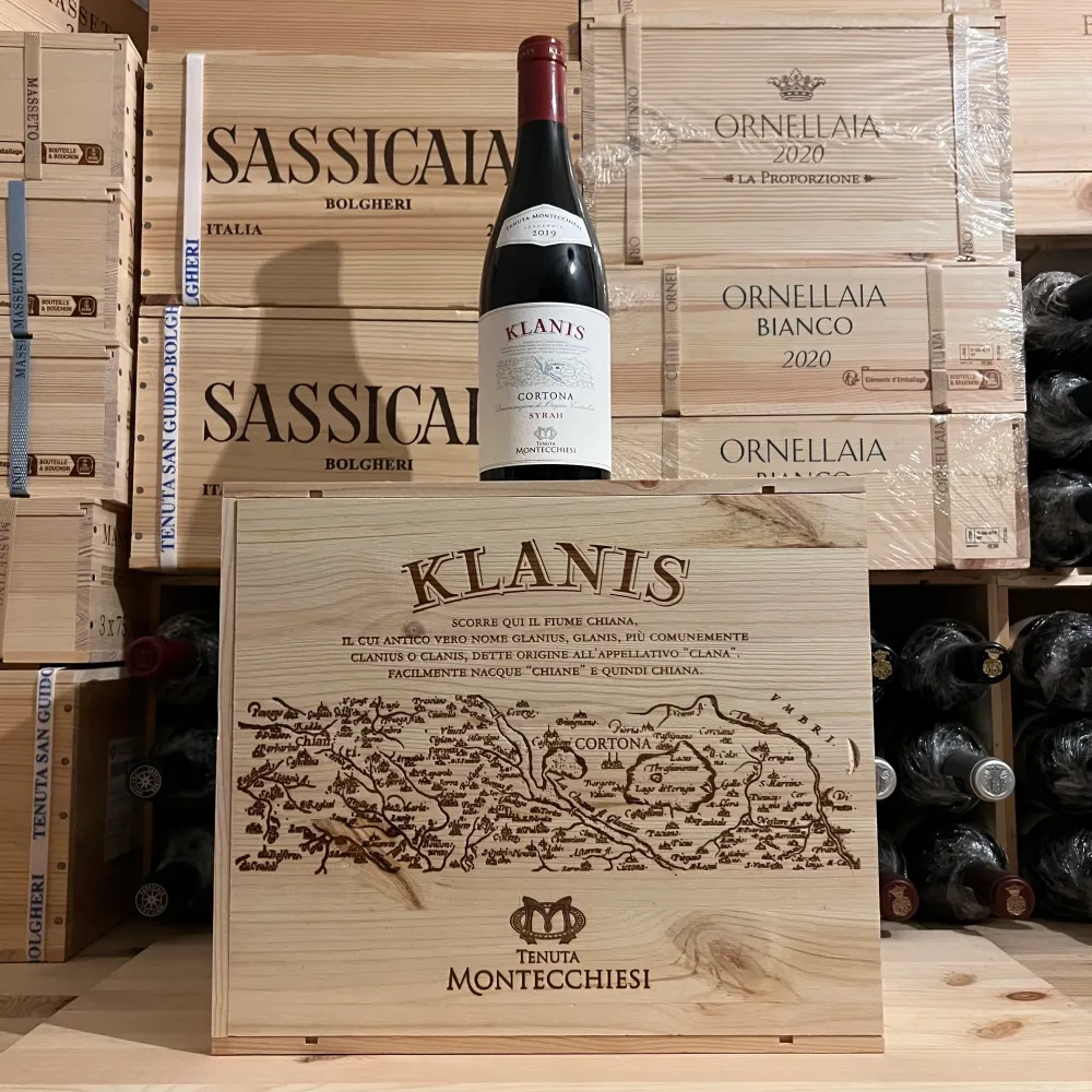 Klanis Cortona DOC Syrah 2019 Dal Cero Family - Cassa Legno 6 Bottiglie