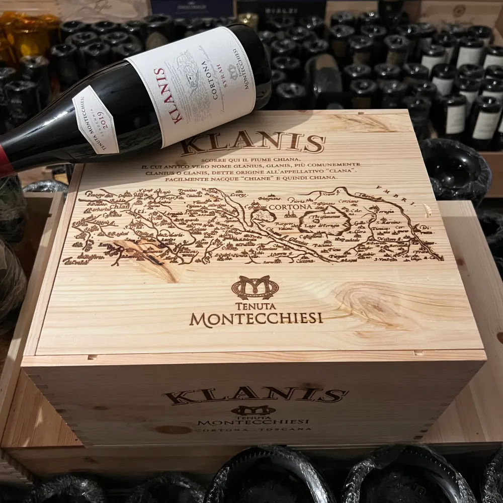 Klanis Cortona DOC Syrah 2019 Dal Cero Family - Cassa Legno 6 Bottiglie
