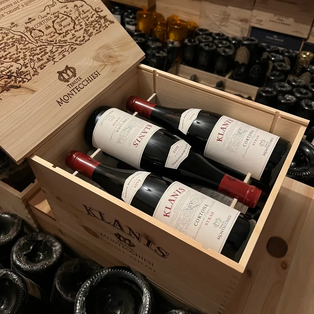 Klanis Cortona DOC Syrah 2019 Dal Cero Family - Cassa Legno 6 Bottiglie