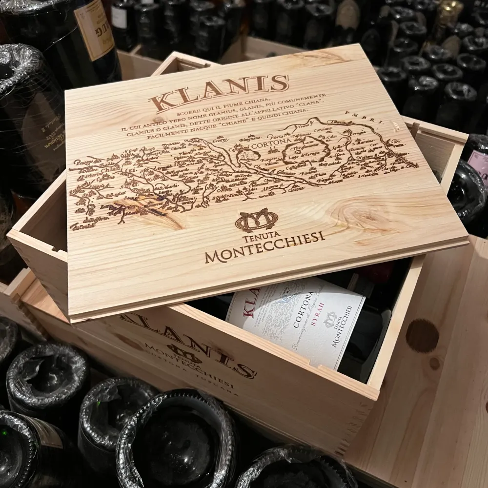 Klanis Cortona DOC Syrah 2019 Dal Cero Family - Cassa Legno 6 Bottiglie