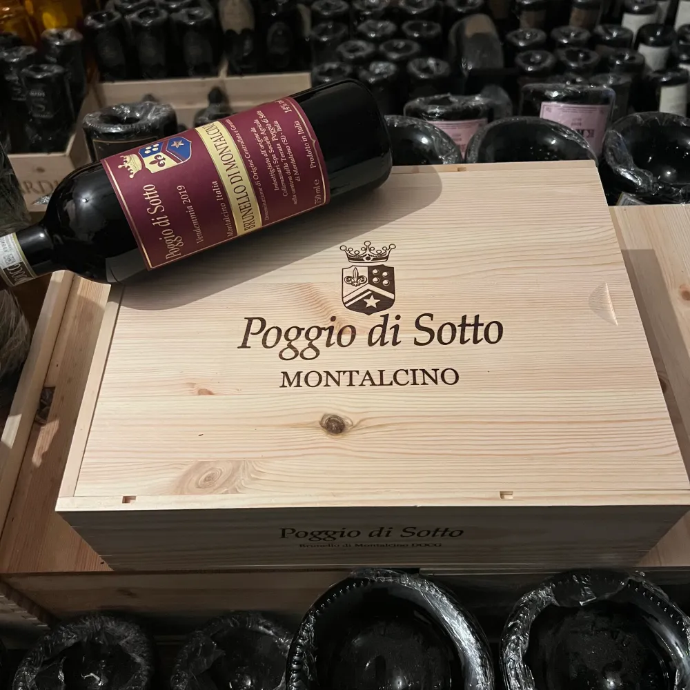 Poggio Di Sotto 2019 Brunello di Montalcino DOCG - Cassa Legno 3 Bottiglie