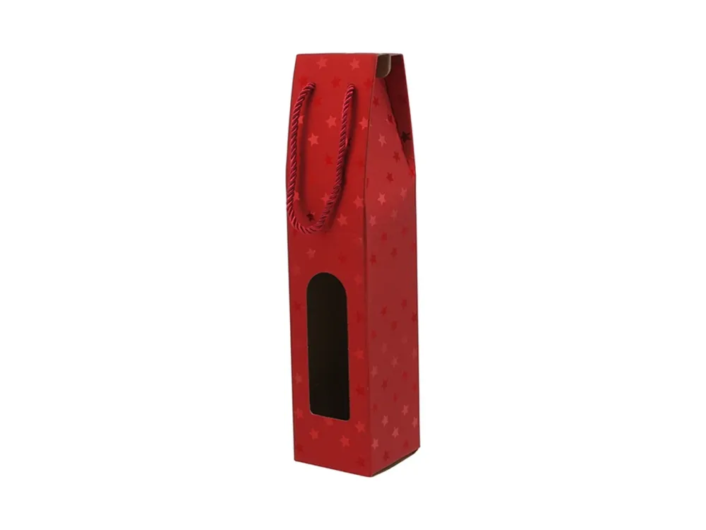 Porta bottiglie 300g 8,8x38,5x8,3cm - rosso