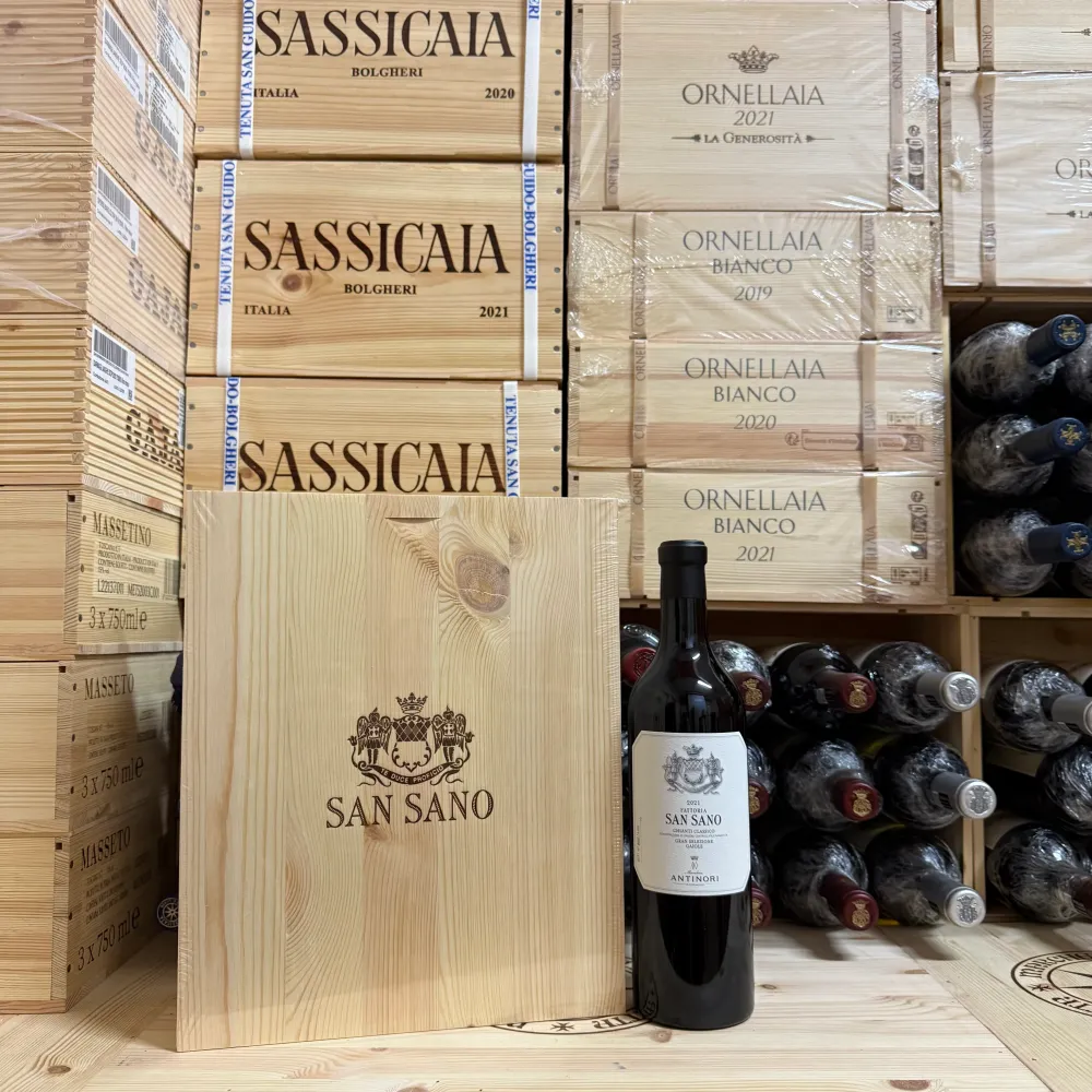 San Sano 2021 Chianti Classico Gran Selezione DOCG Marchesi Antinori - Cassa Legno 3 Bottiglie