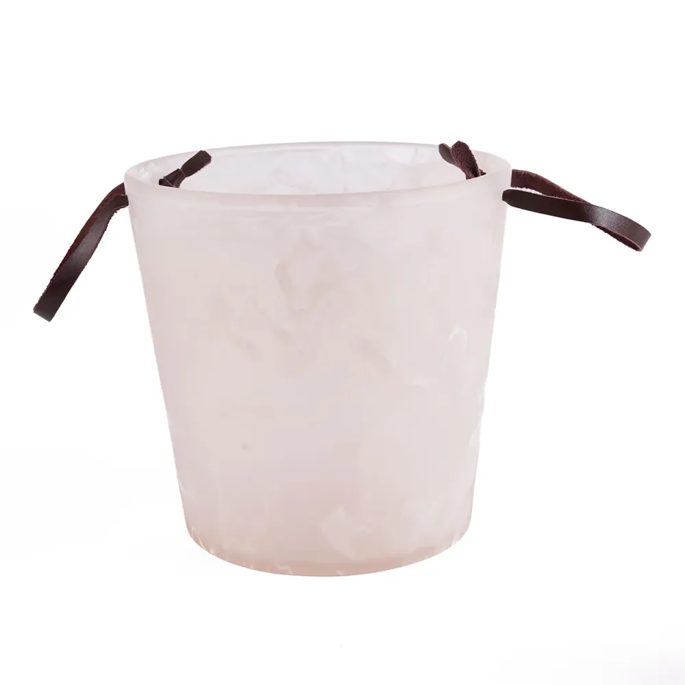 Il Secchiello per Ghiaccio Resina - Rosa Bianco