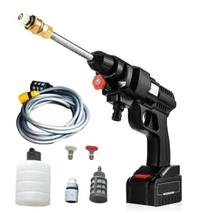 Spruzzatore idropulitrice alta pressione 48v batteria 5600ma tubo 5mt senza fili