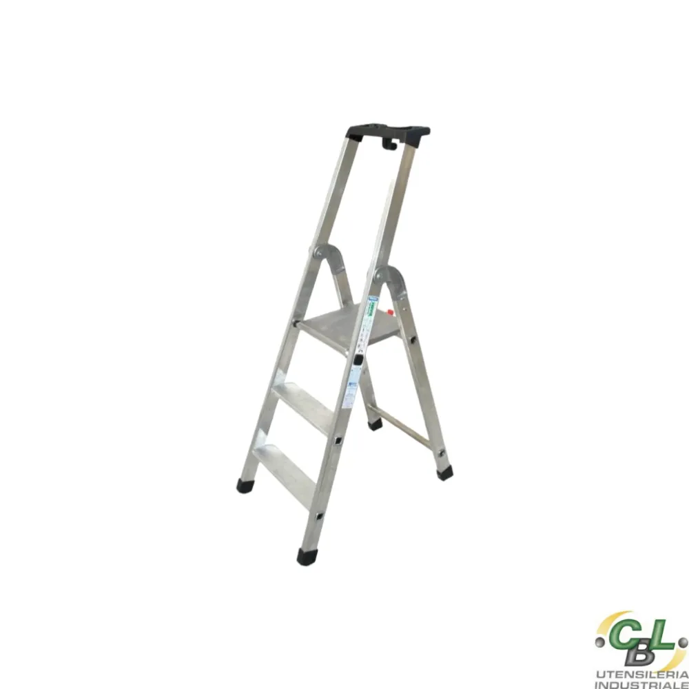 TECNOSCALA "QUADRA" ALLUMINIO 3 GRADINI