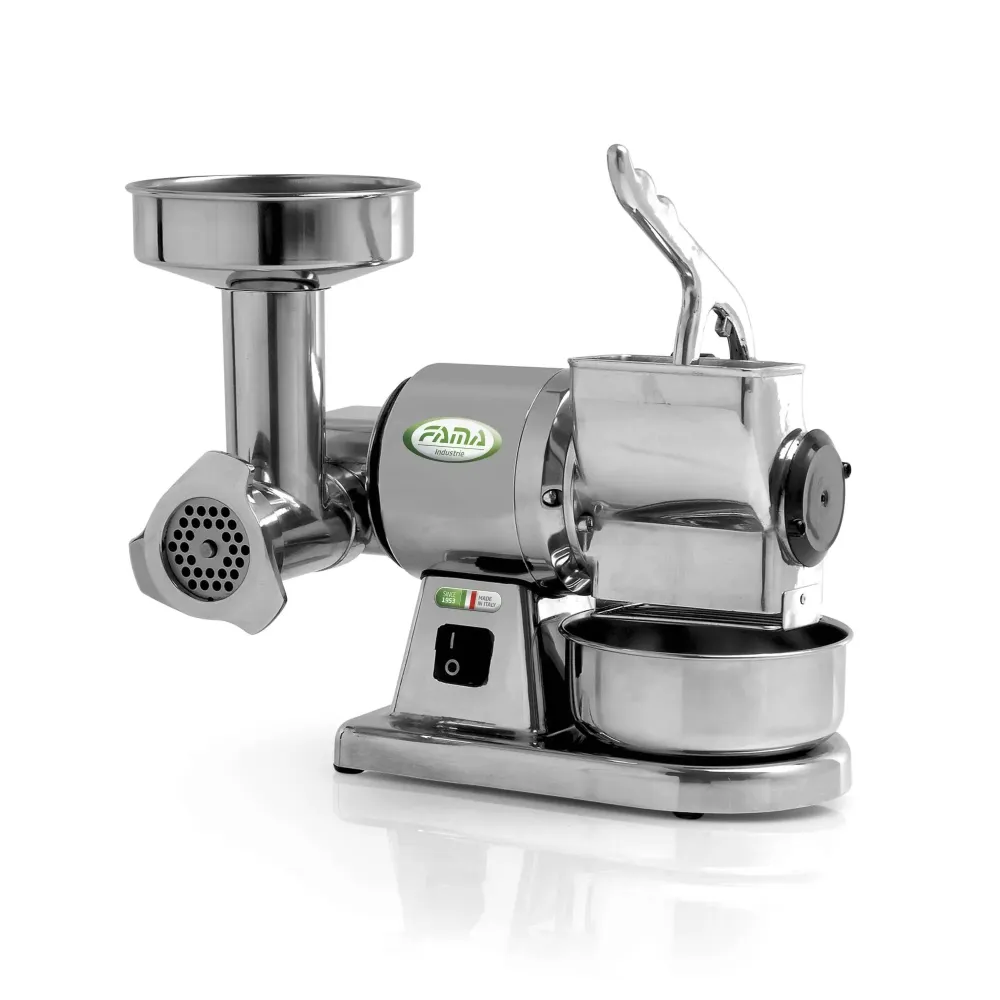 Tritacarne grattugia tg 8 230v monofase alluminio alimentare Fama