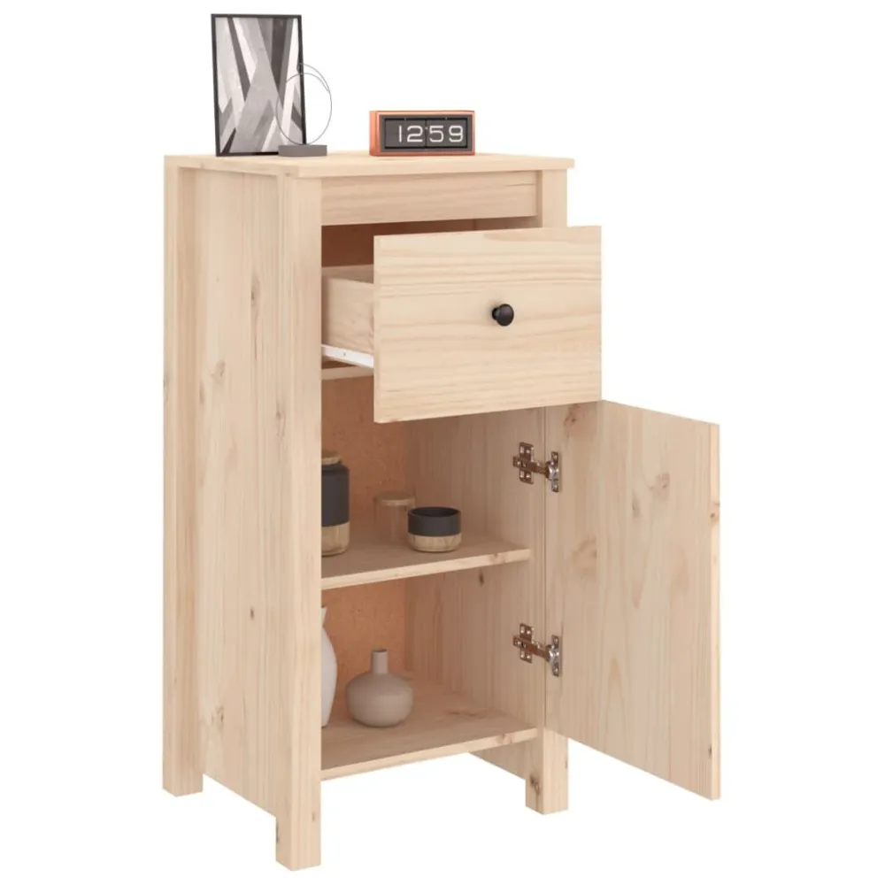 Credenze 2 pz 40x35x80 cm Legno Massello di Pino