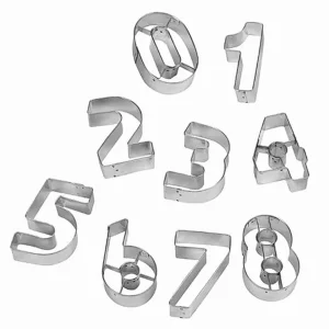 Set di stampini per biscotti Schneider "Numeri 0-9" 100 x 30 mm 199570