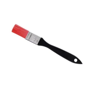 Pennello da panettiere Schneider con rivestimento nailon rosso 25 mm manico plastica nera con foro 200285