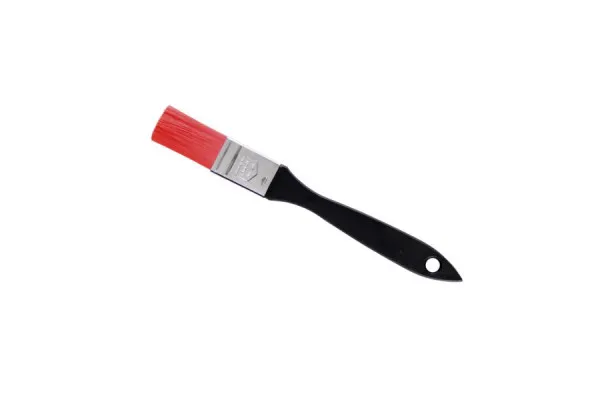 Pennello da panettiere Schneider con rivestimento nailon rosso 25 mm manico plastica nera con foro 200285