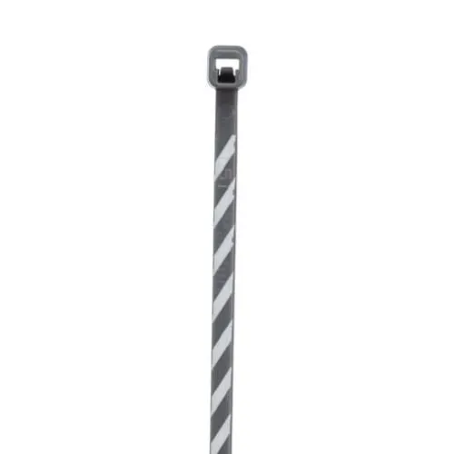 Cross Section Miniature Listato Self Locking Cable Tie Slate White PLT1M-L8-10 (Pack 50)