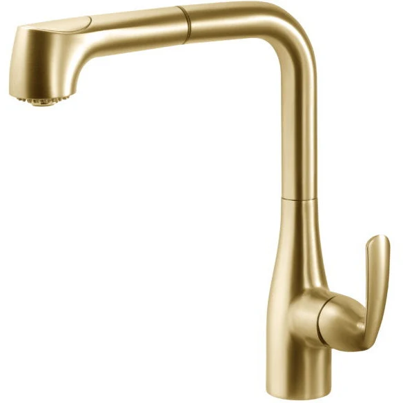 Hamat - QUPO-2020 BB - Quantum Dual Function Pull Out Kitchen Faucet Brushed Brass
