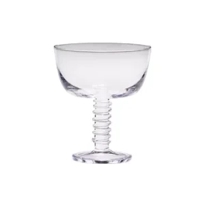 Bicchiere da champagne cristallo trasparente Hübsch - 13cm