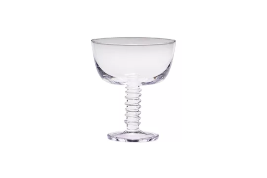 Bicchiere da champagne cristallo trasparente Hübsch - 13cm