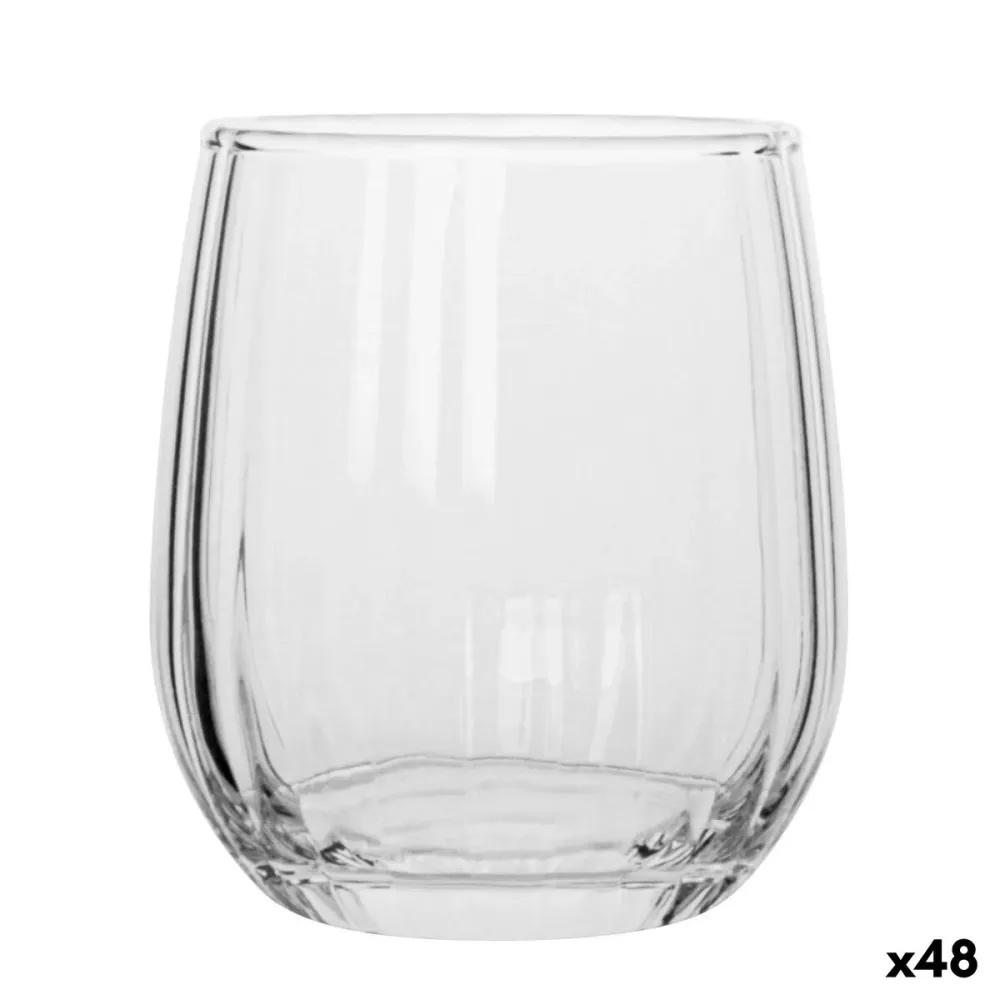 Bicchiere La Mediterránea Nalon optic Trasparente Vetro 360 ml (48 Unità)
