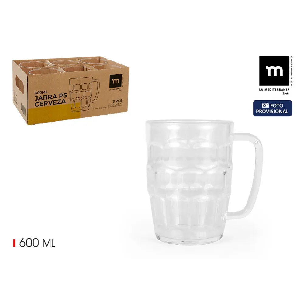 Boccale di Birra La Mediterránea 0,6 L (24 Unità)