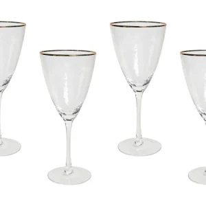 Calici da vino TOPAZ Set di 4 Trasparente