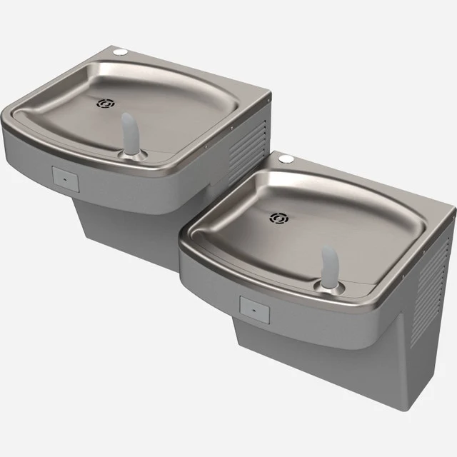 Murdock - A172108F-UG - Wall Mounted ADA Bi-Level Water Cooler, 8 GPH Refrigeration, Gray Finish, Modulabile Bubbler