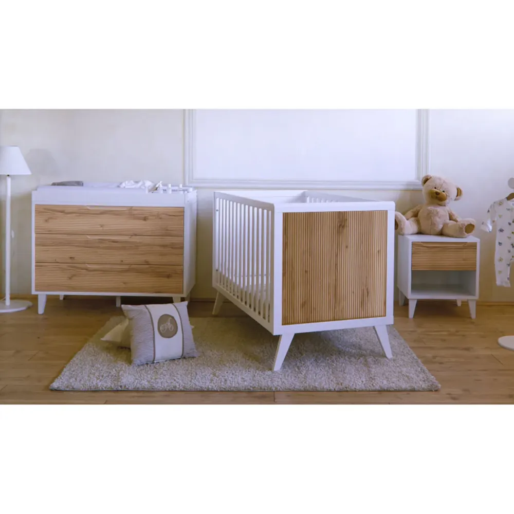 Pali Caravaggio Nightstand Esclusivo White/Biscotti