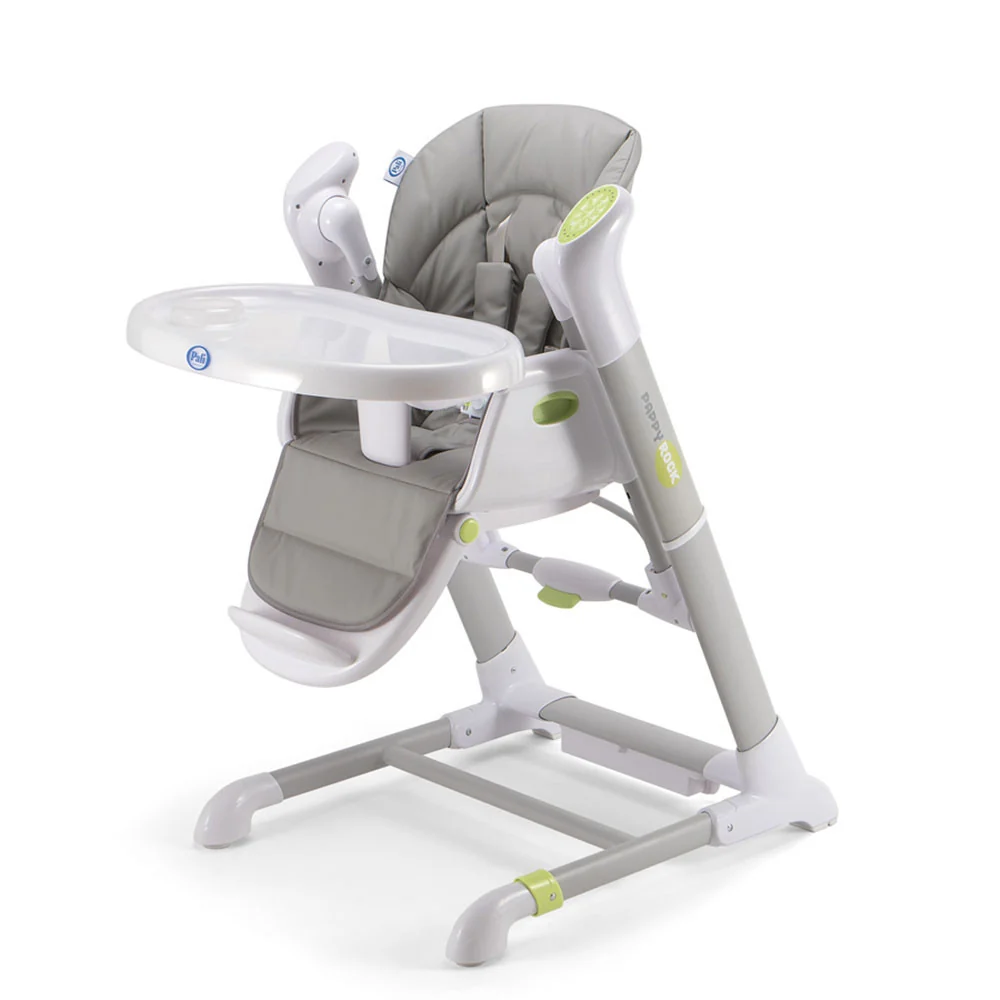 Pali Pappy Rock High Chair and Swing Pearl Fumo