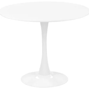 Round Dining Table ⌀ 90 cm White BOCA