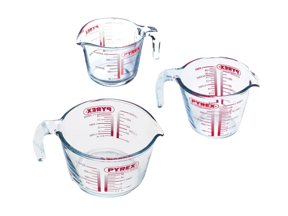 Set di 3 caraffe dosatrici vetro - Classico