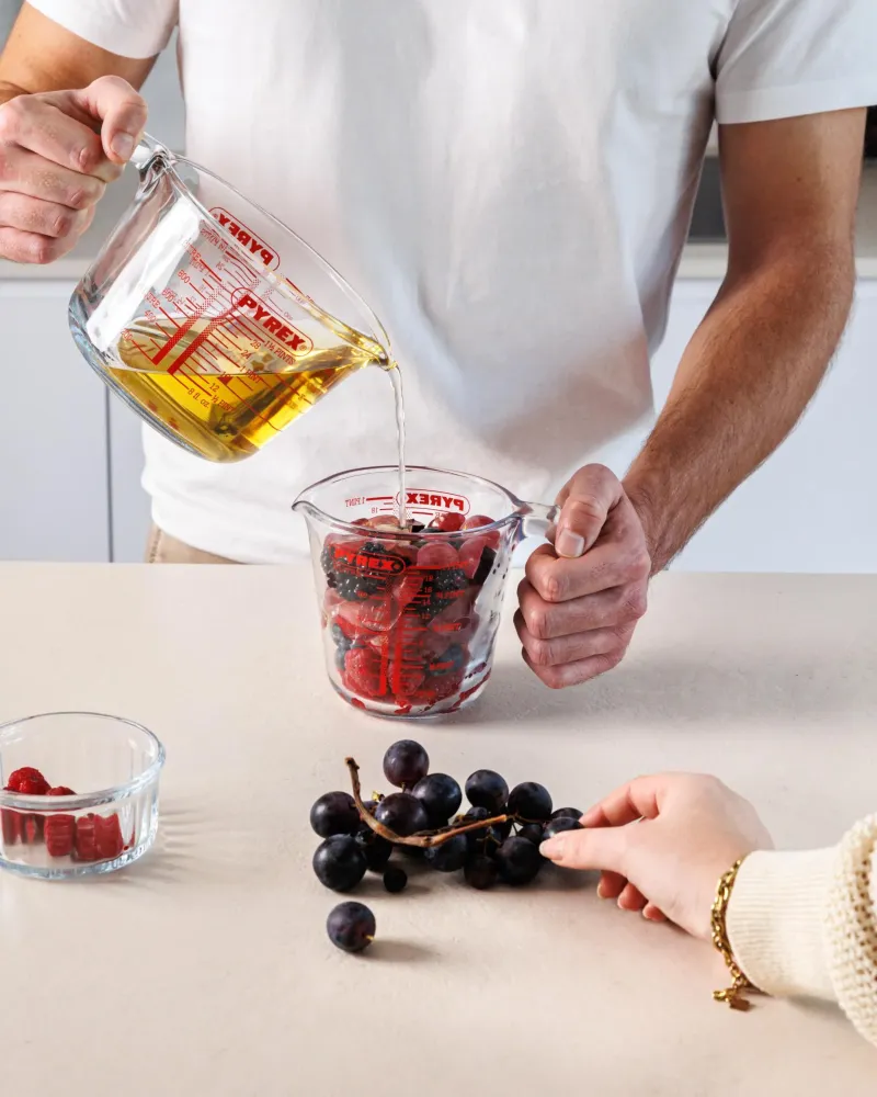 Set di 3 caraffe dosatrici vetro - Classico