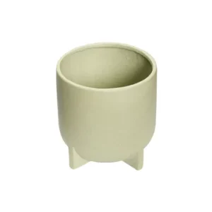 Set di 2 fioriere ceramica verde Split Hübsch - 15cm
