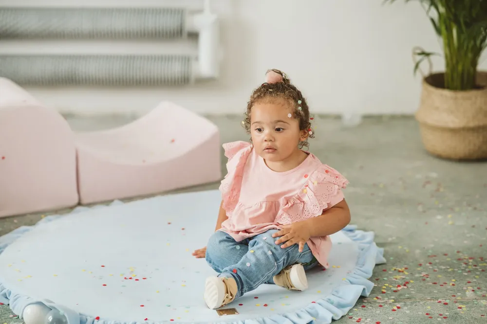 Set de juego rosa con bolas de billar perla, menta, babyblue y MeowBaby gris
