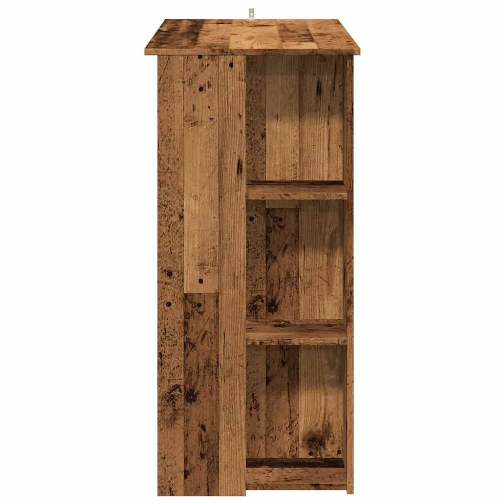 Tavolo Bar con Ripiano Antico 102x50x103,5 cm Truciolato