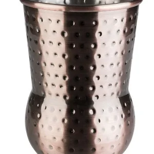 Tazza APS -JULEP MUG- Ø 8 cm altezza: 115 cm acciaio inossidabile aspetto rame antico superficie martellata volume: 04 lit...