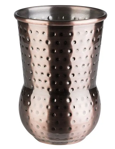 Tazza APS -JULEP MUG- Ø 8 cm altezza: 115 cm acciaio inossidabile aspetto rame antico superficie martellata volume: 04 lit...