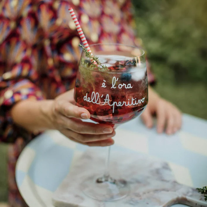 Set 2 calici cocktail E' l'ora dell'aperitivo 82cl